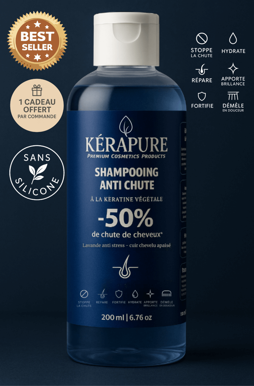 Shampooing anti chute I LAVANDE ANTI-STRESS -
cuir chevelu apaisé