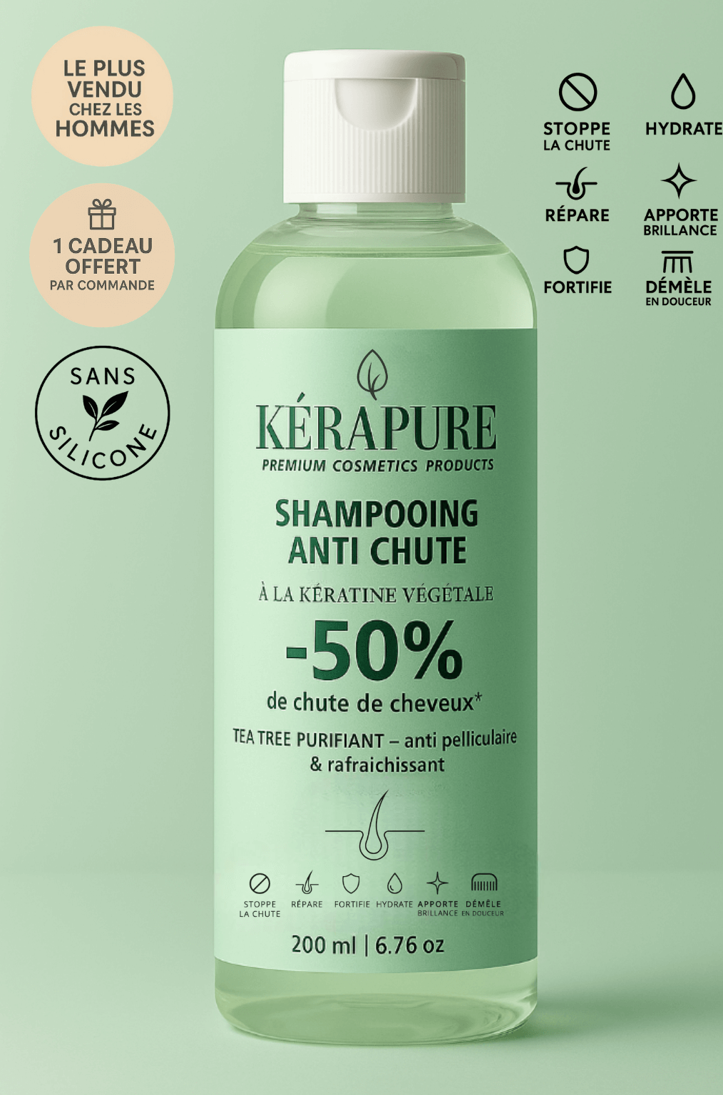 Shampooing anti chute | TEA TREE PURIFIANT – anti-pelliculaire & rafraîchissant