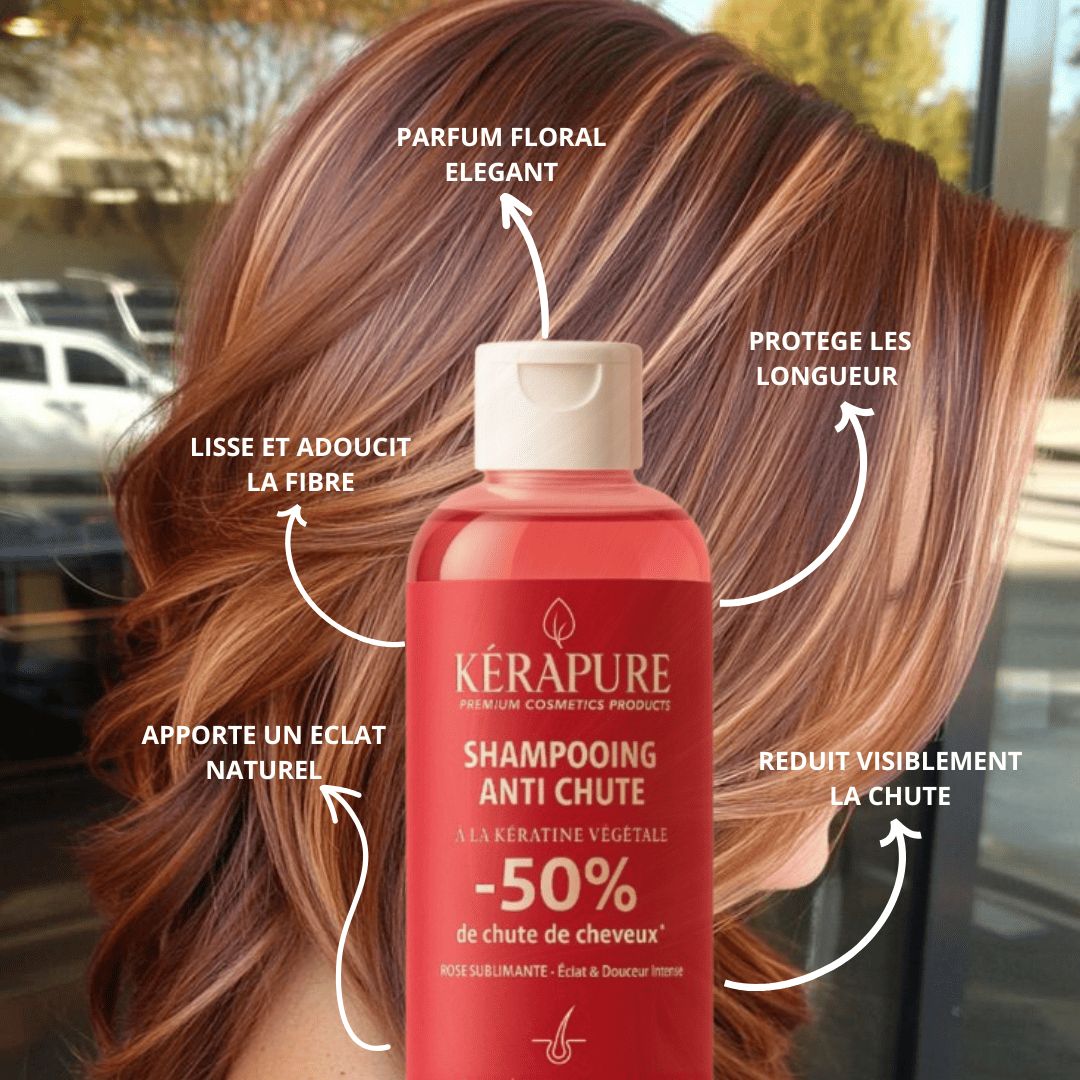 Shampooing anti chute | ROSE SUBLIMANTE – éclat & douceur intense