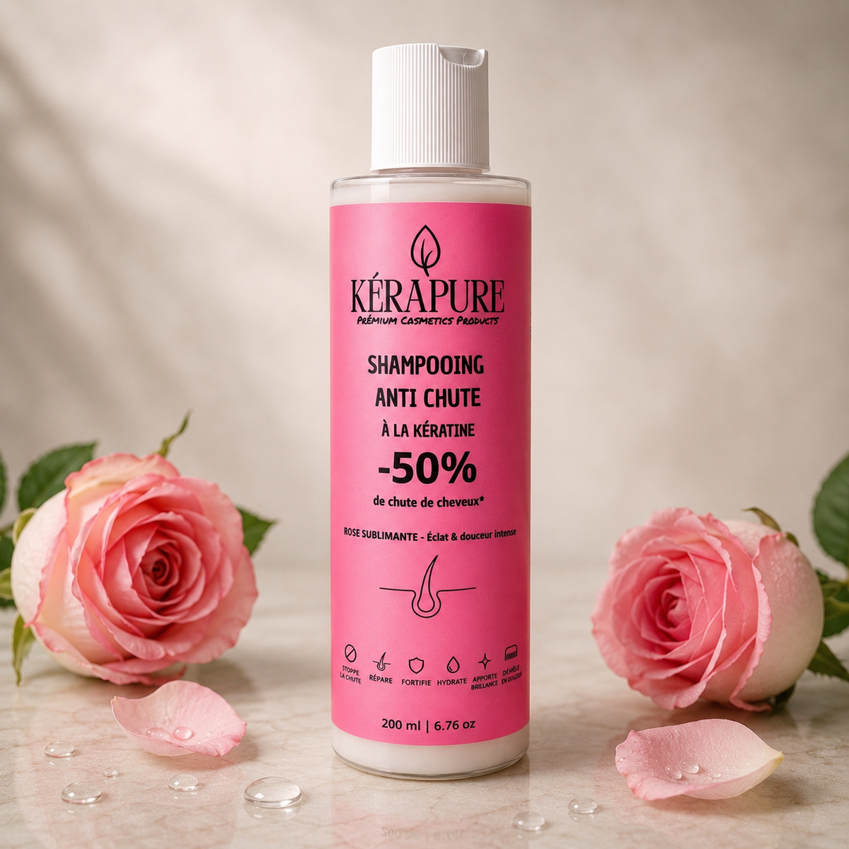 Shampooing anti chute rose sublimante