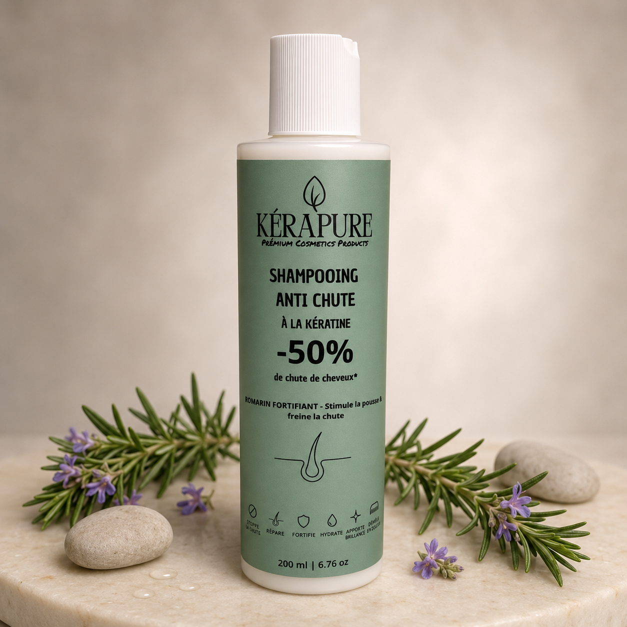 Shampooing double action au romarin