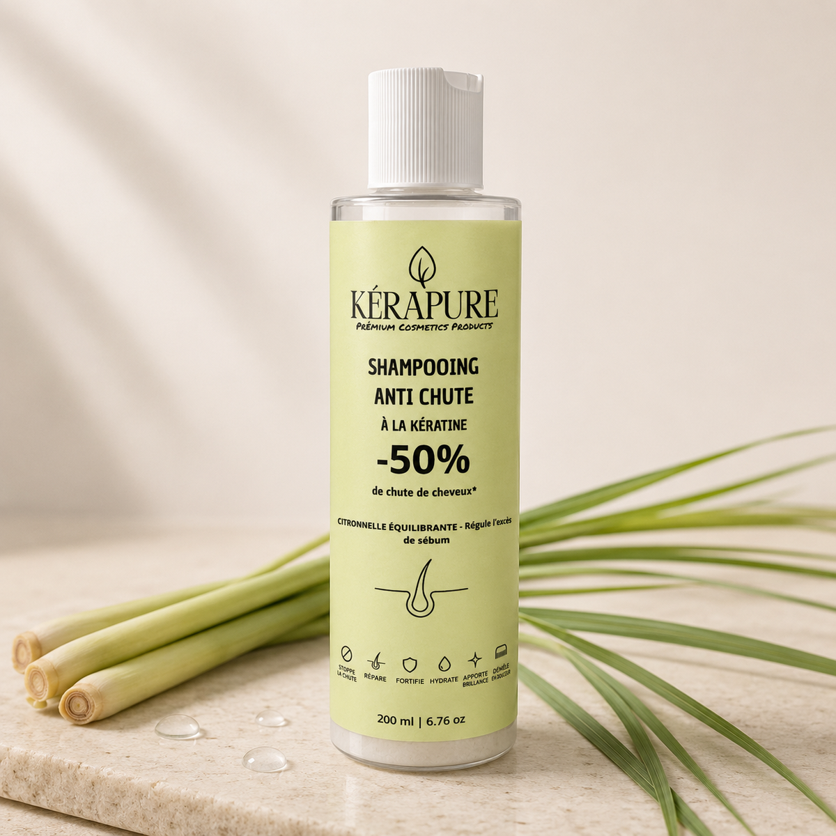 Shampooing anti chute citronelle équilibrante