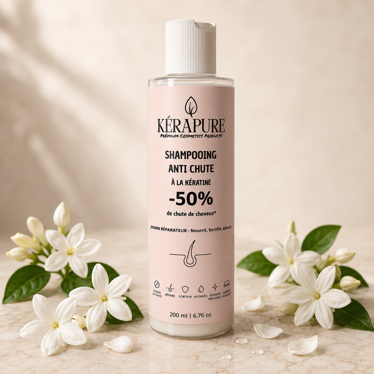 Shampooing anti chute triple action jasmin