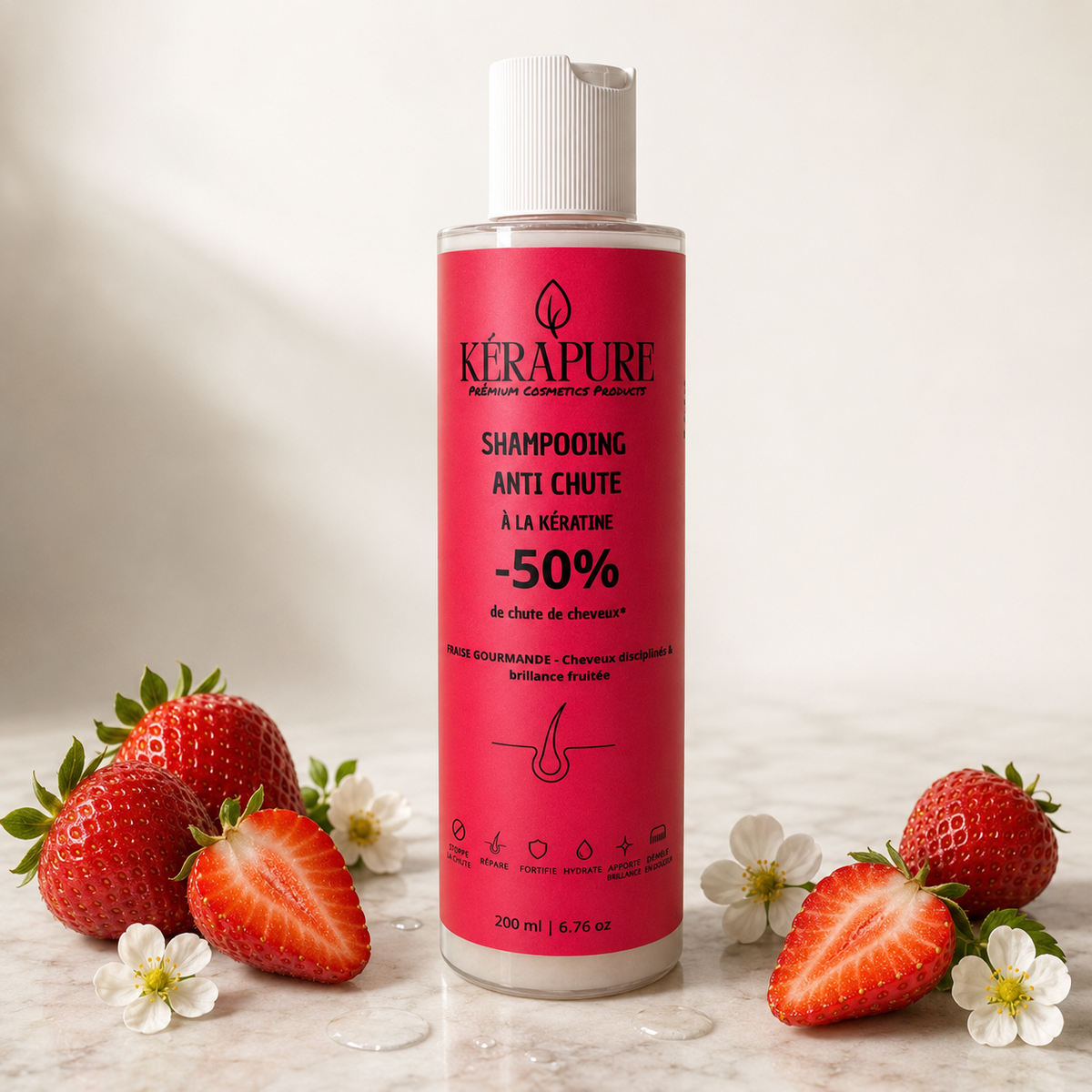 Shampooing anti chute fraise gourmande