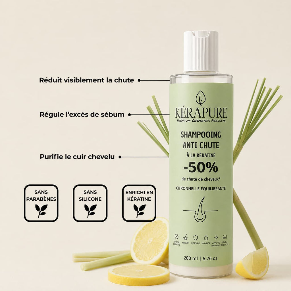 Shampooing anti chute citronelle équilibrante