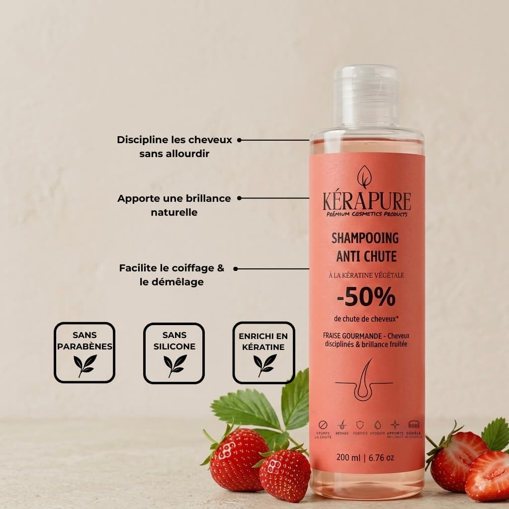 Shampooing anti chute fraise gourmande