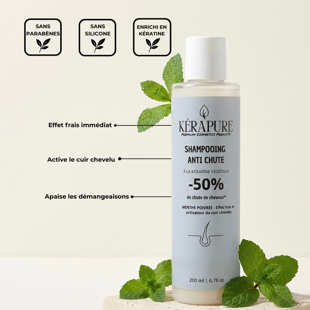 shampooing anti chute menthe poivrée