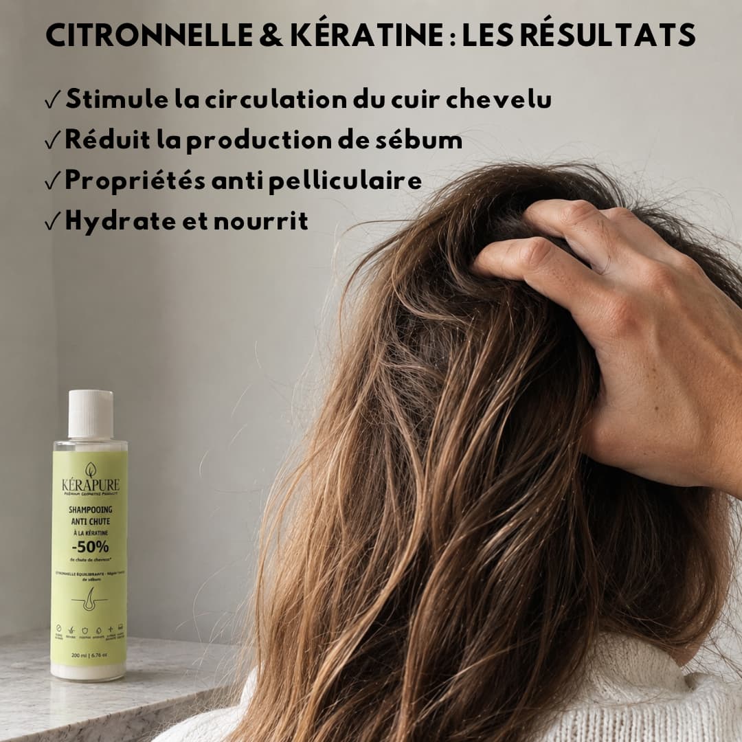 Shampooing anti chute citronelle équilibrante
