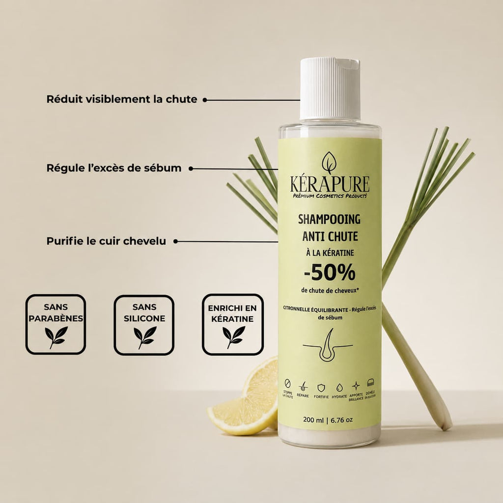 Shampooing anti chute citronelle équilibrante