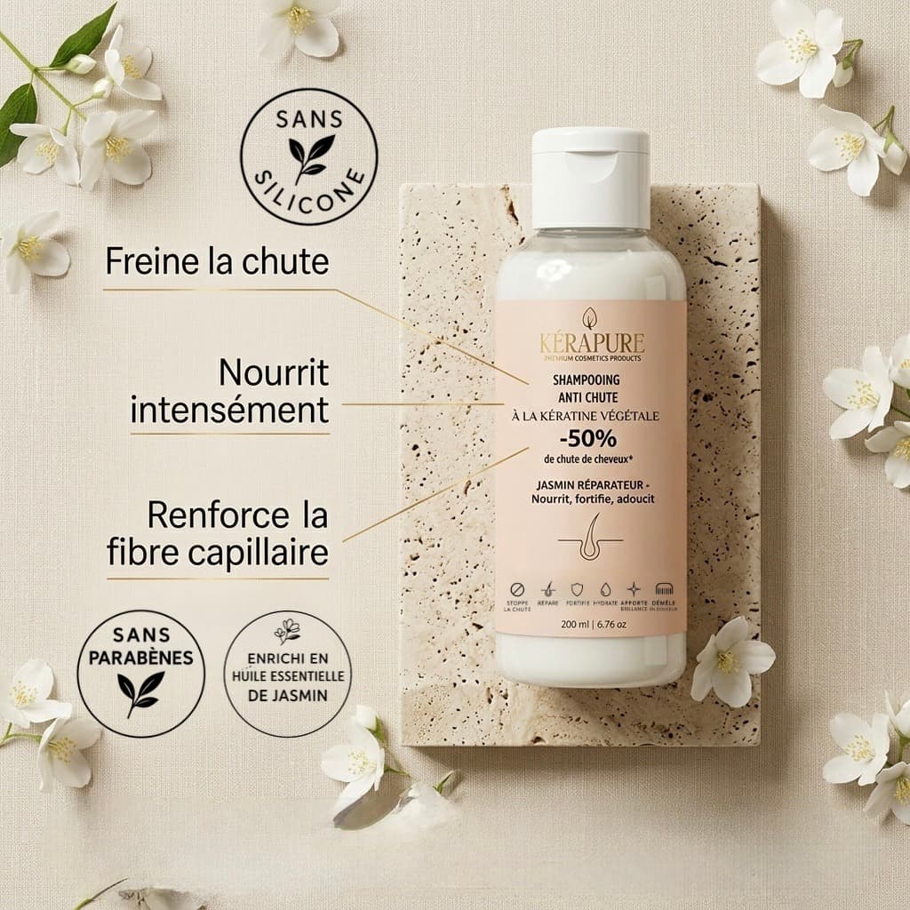 Shampooing anti chute triple action jasmin