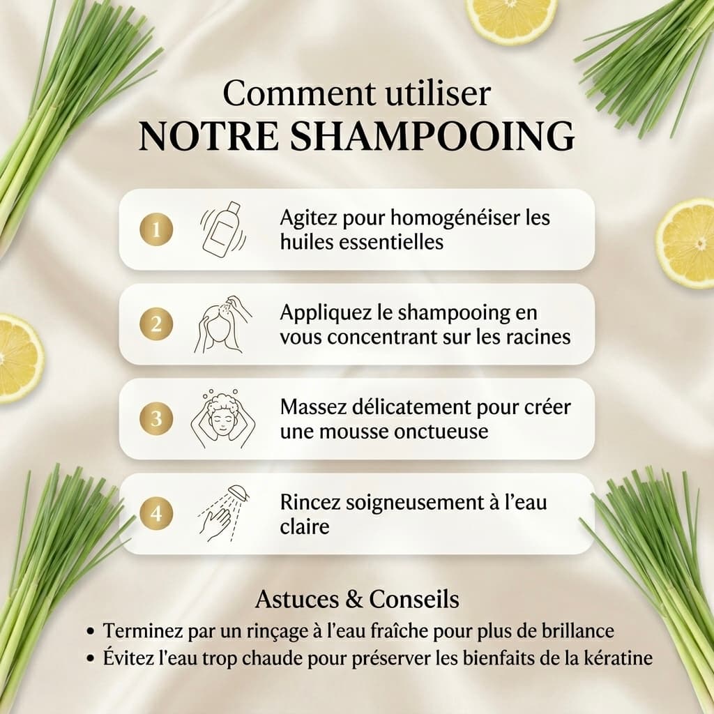 Shampooing anti chute citronelle équilibrante
