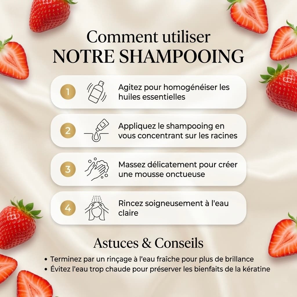 Shampooing anti chute fraise gourmande