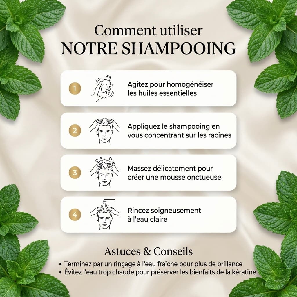 shampooing anti chute menthe poivrée