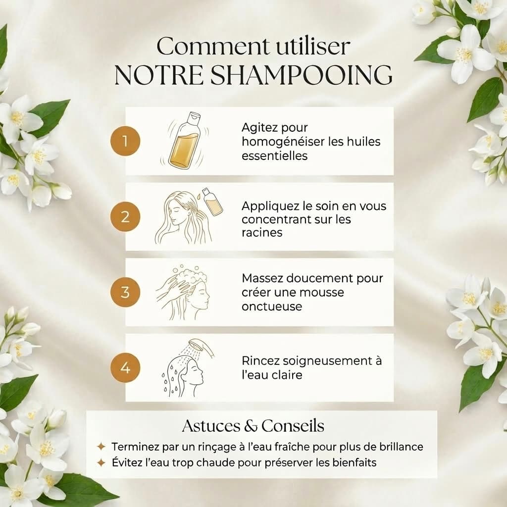 Shampooing anti chute triple action jasmin