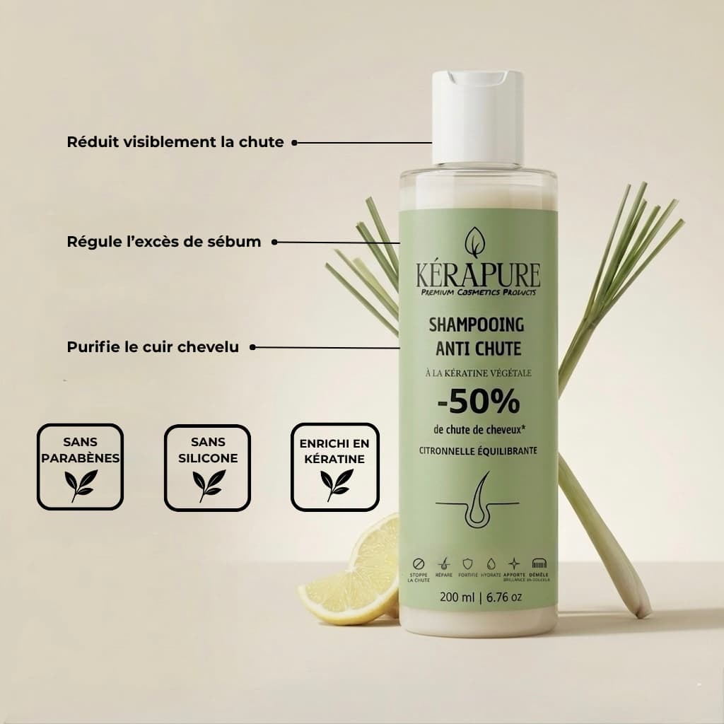 Shampooing anti chute citronelle équilibrante